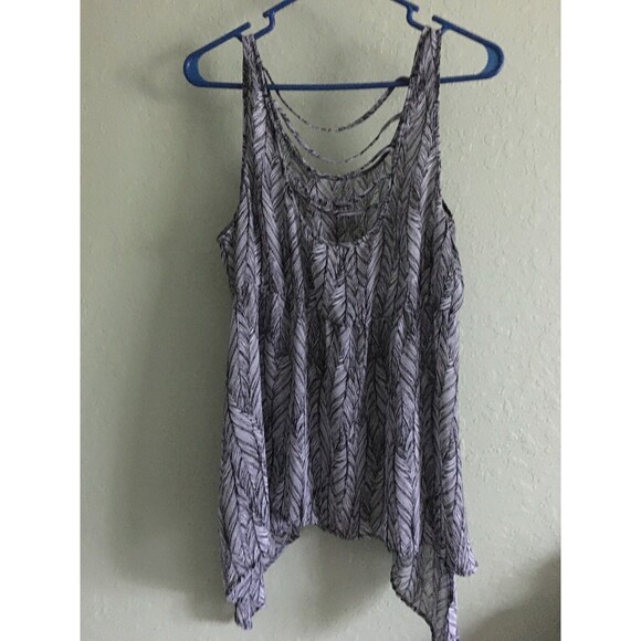 Torrid Boho Babydoll Chiffon Sleeveless Asymmetrical Sheer Top  Size 0 (12-14) - Picture 3 of 4
